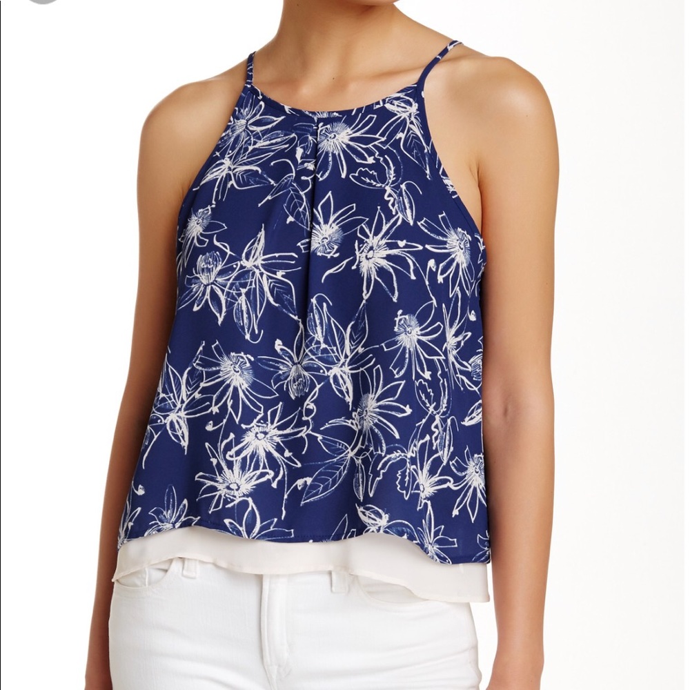 NWT LUSH - floral tank top
